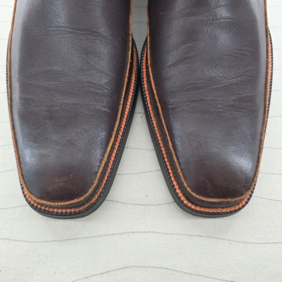 Toschi Mens CarbonLite Loafers Brown Orange Soft Leather CIS Equipped Size 11.5 - Picture 4 of 14
